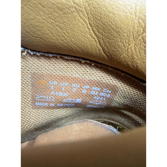 Timberland Women's Size 6 Tan Lace-Up Leather Ankle Boots - Picture 9 of 9